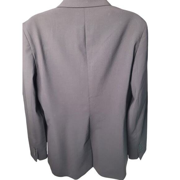 Talbots Black Two Button Women's Blazer Lined Front Pockets Sz 12 - Picture 2 of 6